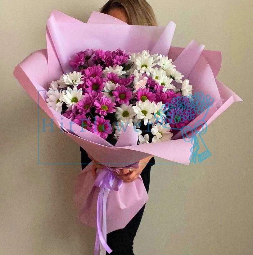 Букет цветов из: Хризантемы